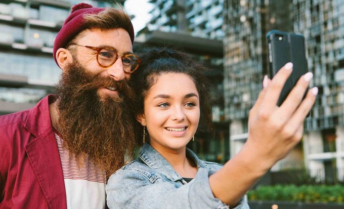 Hipster-Santa-Selfie